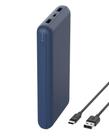 Banco de potência Belkin BoostCharge de 20.000 mAh com 3 portas - azul