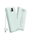 Banco de potência Charmast C2046S 20000mAh 20W com cabos embutidos