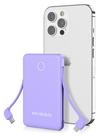 Banco de potência miisso 6000mAh Ultra Slim com cabos embutidos