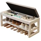 Banco de sapateira AQIMUELE com almofada de 2 camadas, flip-top, branco Banco de sapateira AQIMUELE com almofada de 2 camadas, flip-top, branco
