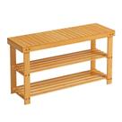Banco de Sapateira SONGMICS de Bambu - 3 Camadas, 130kg de Capacidade