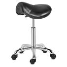 Banco de selim Kaleurrier Rolling Swivel, ajustável em altura, preto