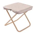 Banco dobrável, assento de acampamento portátil Oxford Cloth Khaki Banco dobrável, assento de acampamento portátil Oxford Cloth Khaki