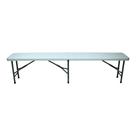 Banco Dobrável Picnic Robust Bench Polietileno com Alça Lateral Branco - NTK