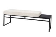 Banco Estofado 2 Lugares Paradise Conforto Elegância Recamier
