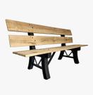 Banco Externo Pinus Tratado Marrom 150x74cm Lindo e Resistente Para Jardim