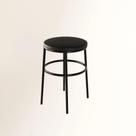 Banco Itália 65Cm Aço Preto material sintético Preto Impermeável Com Espuma 20Mm Banco Itália 65Cm Aço Preto material sintético Preto Impermeável Com Espuma 20Mm