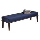Banco Livia Azul e Imbuia 160 cm