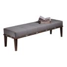 Banco Livia Cinza e Imbuia 140 cm Banco Livia Cinza e Imbuia 140 cm