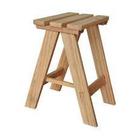 Banco Madeira 50cm Pinus Banquinho Prático Casa E Decoração