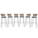 Banco Para Balcão Alto Estrutura Prata Encosto Junco Cappuccino Ideal Bancadas Ilhas Cozinha Americana Kit 6 Banquetas Itagold Banco Para Balcão Alto Estrutura Prata Encosto Junco Cappuccino Ideal Bancadas Ilhas Cozinha Americana Kit 6 Banquetas Itagold