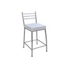 Banco Paris 43x60cm Prata - Metalnew