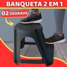 Banco Plástico Banqueta Escada Step 2 Degraus Banquinho Resistente