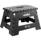 Banco Plástico para Camping, Manicure, Multiuso Dobrável 220mm Reforçada Com Alça 150KG