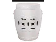 Banco Porcelana Branco Garden Seat Classico Chines Formosa