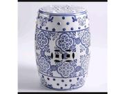 Banco Porcelana Garden Seat Azul e Branco Classico Formosa Banco Porcelana Garden Seat Azul e Branco Classico Formosa