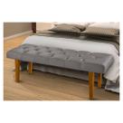 Banco Recamier Estofado com Capitonê Pés Palito Estilo Retrô para Quarto Solteiro 90cm para Cama Box Sala Luxuoso com Tecido Veludo Calçadeira