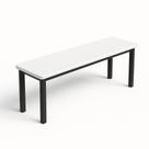 Banco Refeitorio 170X30x47 Branco 4 Lugares - Geeb Work