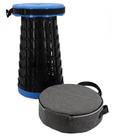 Banco Retrátil Copo, Assento Pu 250 Kg P/ Viagem Lovely Vibe cor:azul Banco Retrátil Copo, Assento Pu 250 Kg P/ Viagem Lovely Vibe cor:azul