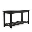 Banco Sapateira Ene 2 Lugares 95cm Até 3 Pares de calçado Cor Preto Banco Sapateira Ene 2 Lugares 95cm Até 3 Pares de calçado Cor Preto