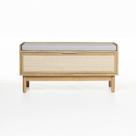 Banco Sapateira Kaki 100 cm x 40 cm