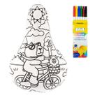 Banco Selim Infantil Com Carrinho Aros 12 16 20 Para Colorir