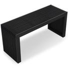 Banco SWEVEN Bamboo Natural Wood 91cm para interiores e exteriores