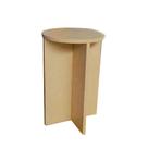 banco tampo redondo 45 cm natural Hub18 banco tampo redondo 45 cm natural Hub18