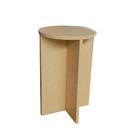 banco tampo redondo 55 cm natural Hub18 banco tampo redondo 55 cm natural Hub18
