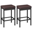 Bancos de bar HOOBRO BC21BY01 Conjunto de 2 63 cm de altura marrom/preto Bancos de bar HOOBRO BC21BY01 Conjunto de 2 63 cm de altura marrom/preto