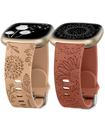 Band Minyee Floral Gravado em Silicone para Fitbit Versa 4