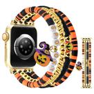 Band Newlibery Halloween Beaded Elastic para Apple Watch