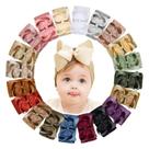 Banda de cabelo doboi, 20 peças, laços grandes de nylon para bebês e meninas
