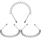 Banda de cabelo, faixa de metal Spring Wavy, unissex, pacote com 3, WILLBOND