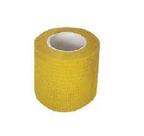 Bandagem autoadesiva flexível amarelo 4,5mx10cm - AGROZOOTEC