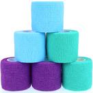 Bandagem Autoadesiva KEQCQE 5 cm Azul, 6 Rolos Bandagem Autoadesiva KEQCQE 5 cm Azul, 6 Rolos