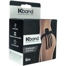 Bandagem Elástica Adesiva Kinesio Kband 5cm x 6m Preta Bandagem Elástica Adesiva Kinesio Kband 5cm x 6m Preta