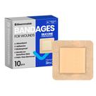 Bandagens Bioemmalab Large Waterproof 3x3 Silicone Foam x10