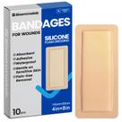 Bandages Bioemmalab, espuma de silicone impermeável, 10 pacotes