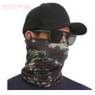 Bandana balaclava camuflada com proteção u.v e tecido dry