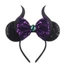 Bandana Black Devil Horns Mouse Ears para mulheres e meninas