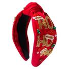 Bandana Christmas Beaded HO HO Knotted para mulheres Bandana Christmas Beaded HO HO Knotted para mulheres