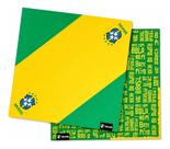 Bandana Da Copa Para Cães Gatos Dupla Face Confortável Chic P 30cmx30cm Copa Verde E Amarelo Canarinho P Bandana Da Copa Para Cães Gatos Dupla Face Confortável Chic P 30cmx30cm Copa Verde E Amarelo Canarinho P