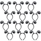 Bandana de antena Coopay Butterfly Black Velvet, pacote com 12