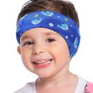 Bandana de natação MoKo Cute Shark impermeável para crianças azul escuro