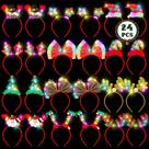 Bandana de Natal HOVACY Light Up LED 24 unidades para adultos