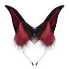 Bandana de pelúcia, cosplay, estilo doberman, orelhas para adultos/crianças