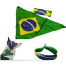 Bandana do Brasil para pet cães cachorros Copa do Mundo enfeite do Brasil manifestação Bandana do Brasil para pet cães cachorros Copa do Mundo enfeite do Brasil manifestação