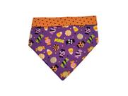 Bandana dupla face doces ou travessuras para cães e gatos Bandana dupla face doces ou travessuras para cães e gatos