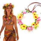 Bandana Flower Crown Flagogoo Hawaiian Leis com fita Bandana Flower Crown Flagogoo Hawaiian Leis com fita